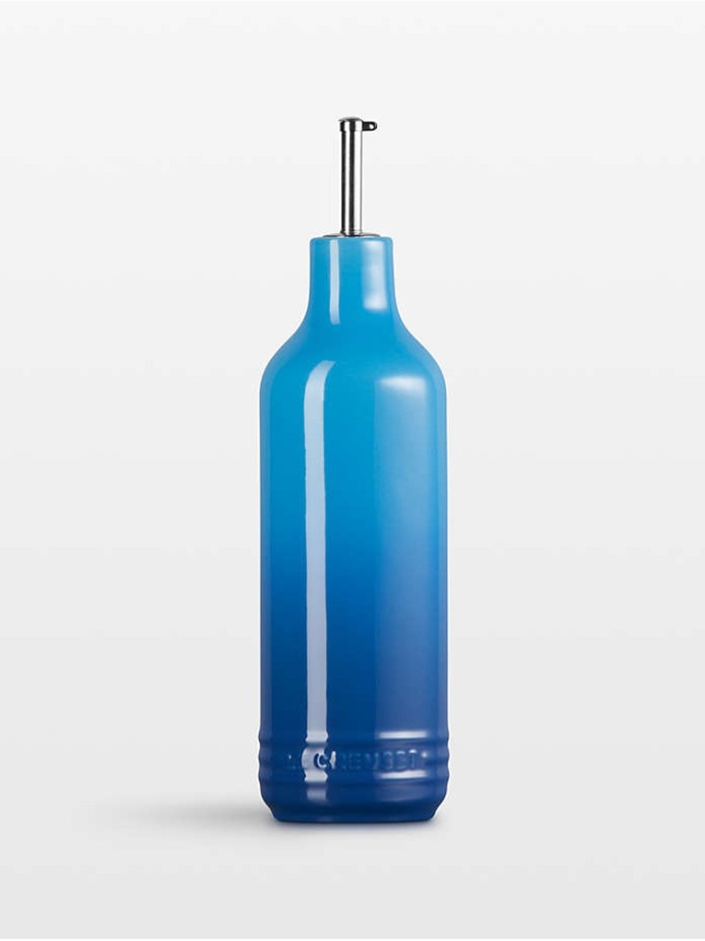 NEW Le Creuset Blue Marseille Gradient Ceramic Oil Pourer 20 OZ Stoneware Topper